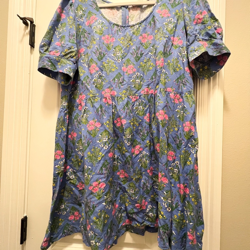 Floral Blue Dress